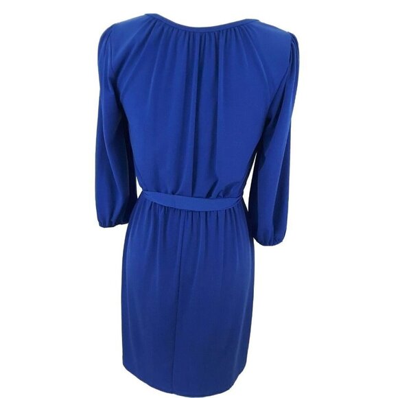VALERIE BERTINELLI--Women's Size 4--Royal Blue Dress w/Slits on the Sleeve. - Picture 3 of 10